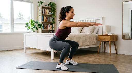 At-home exercises easy-home-workouts-for-beginners